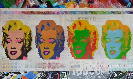 Marilyn Monroes geschilderd door WVD ART