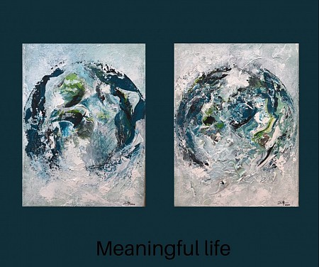 Meaningful life geschilderd door Diney-Art