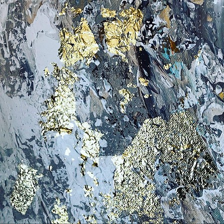 Gold leaf 2 geschilderd door Diney-Art