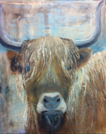 Trotse Schotse geschilderd door Ineke Grafe